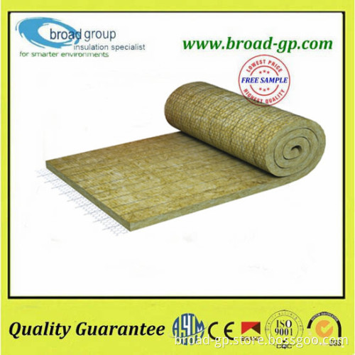 Rock wool insulation blanket wire mesh heat resistant thermal insulation